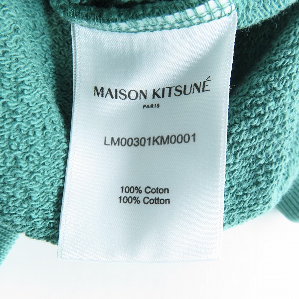 実際に弊社で買取させて頂いた【未使用】MAISON KITSUNE/メゾンキツネ AllRight Fox Patch Classic Crew Sweat/クルーネックスウェット LM00323KM0001/XLの画像 4枚目