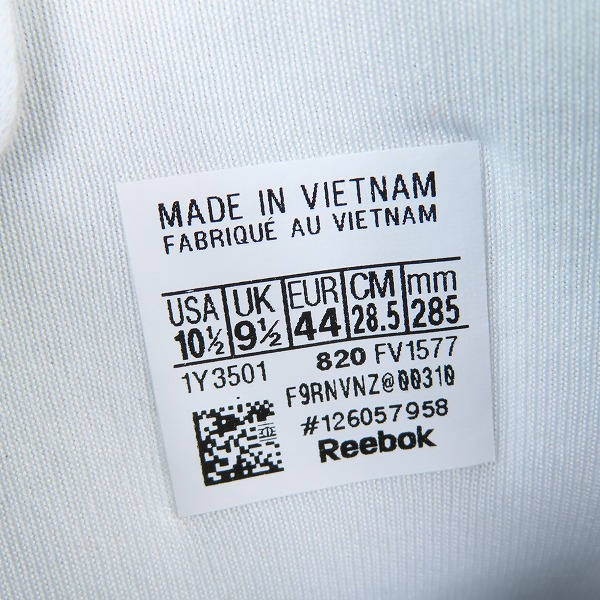 実際に弊社で買取させて頂いたReebok/リーボック INSTAPUMP FURY OG NM/インスタポンプ フューリー FV1577/28.5の画像 5枚目