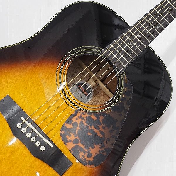 実際に弊社で買取させて頂いた★Morris/モーリス M-01 TS アコースティックギター/アコギ ソフトケース付の画像 5枚目