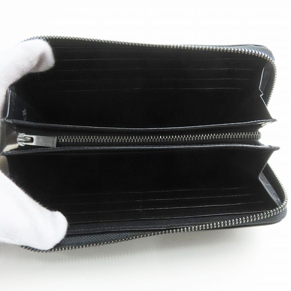 実際に弊社で買取させて頂いたPORTER/ポーター PLUME/プリュム レザー ラウンドジップ ウォレット 長財布の画像 4枚目