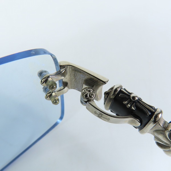 実際に弊社で買取させて頂いたA'rossvy/ロズヴィー シルバー925 クロス モチーフ サングラス/アイウェア 209251615の画像 4枚目