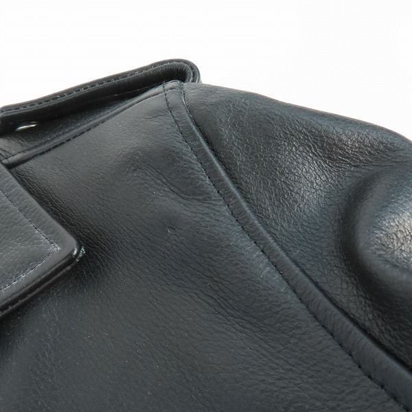 実際に弊社で買取させて頂いたNO ID./ノーアイディー ダブル レザージャケット ライダース 439030-878L/2の画像 7枚目