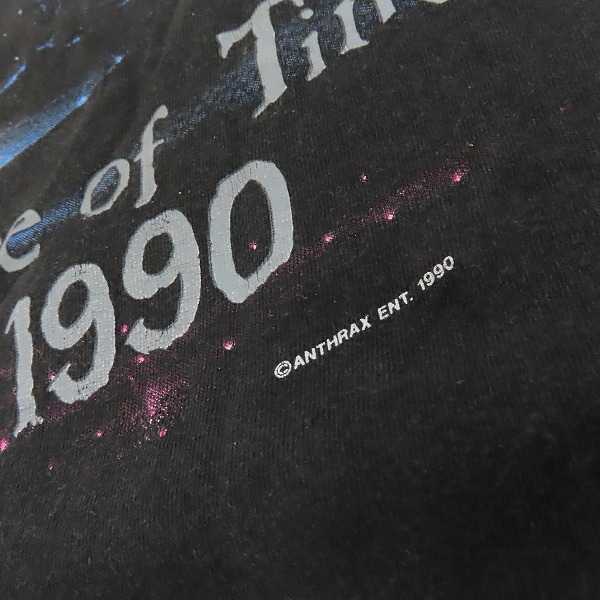 実際に弊社で買取させて頂いたANTHRAX/アンスラックス PERSISTENCE OF TIME ヴィンテージ バンT/Lの画像 4枚目