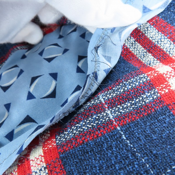 実際に弊社で買取させて頂いた【未使用】ETRO/エトロ 裏地総柄/チェック ジャケット 1G102-1259/56の画像 6枚目