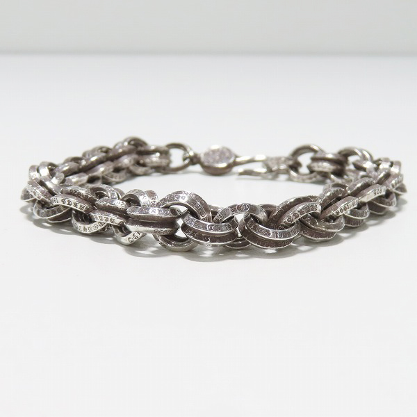 実際に弊社で買取させて頂いたCHROME HEARTS/クロムハーツ ダブルB リングブレスレットの画像 1枚目