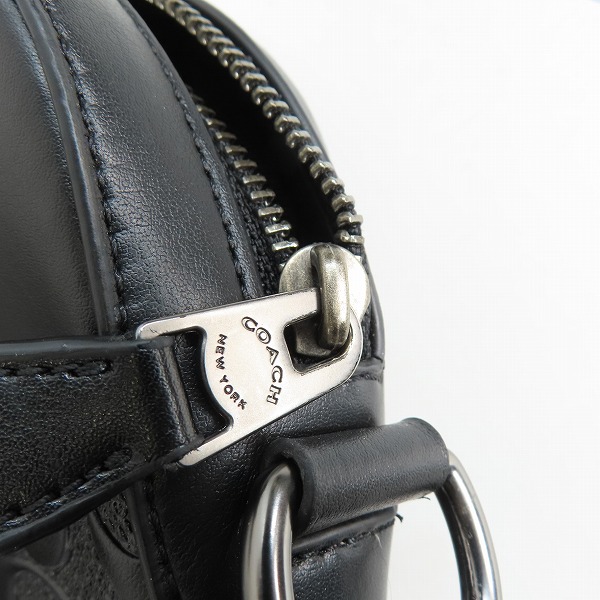実際に弊社で買取させて頂いたCOACH/コーチ ショルダーバッグ レザー ブラック F73338の画像 6枚目