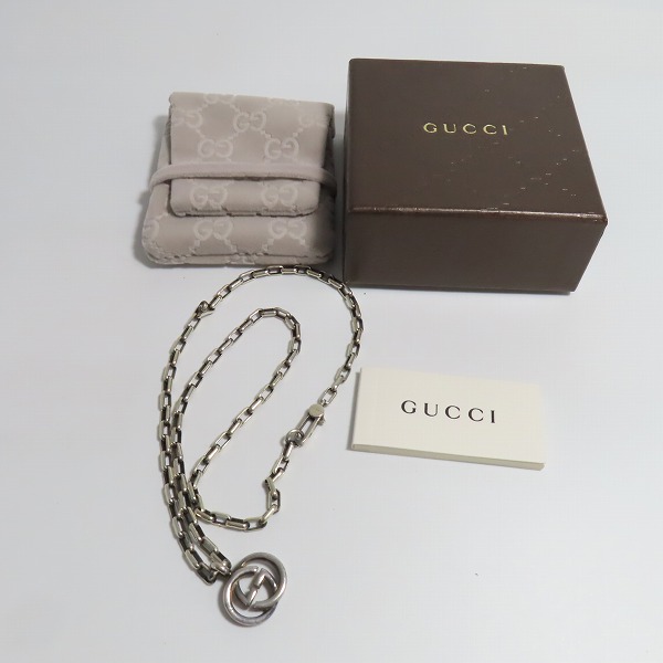 実際に弊社で買取させて頂いたGUCCI/グッチ インターロッキング GGロゴ ネックレスの画像 8枚目