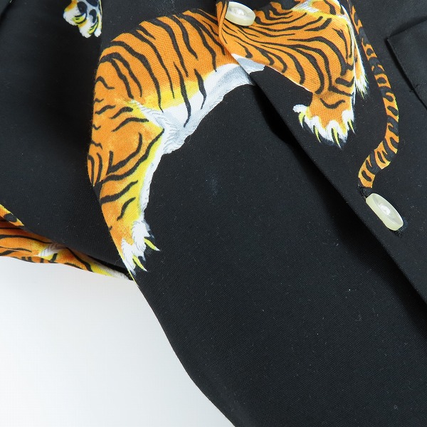 実際に弊社で買取させて頂いたWACKO MARIA/ワコマリア TIM LEHI ティムリーハイ S/S HAWAIIAN SHIRT 虎 アロハシャツ TIMLEHI-WM-HI23/Sの画像 5枚目