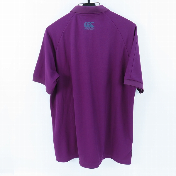 実際に弊社で買取させて頂いた【未使用】Canterbury/カンタベリー ポロシャツ パープル RA30373/XLの画像 1枚目