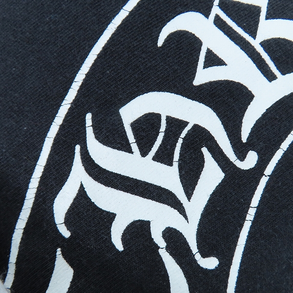 実際に弊社で買取させて頂いた【JPタグ】CHROME HEARTS×A BATHING APE/クロムハーツ×アベイジングエイプ サル顔 スクロールロゴ 半袖Tシャツ/Lの画像 5枚目