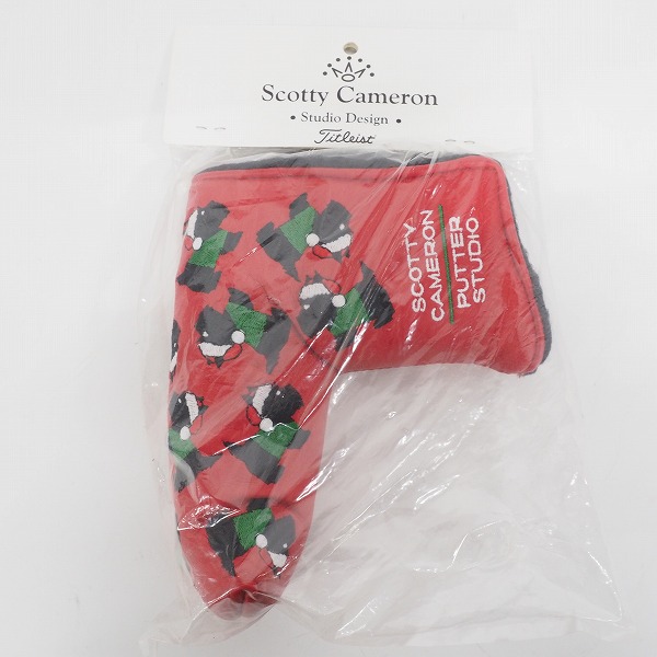 実際に弊社で買取させて頂いた【未開封】SCOTTY CAMERON/スコッティキャメロン Titleist PUTTER STUDIO 2004 ドッグホリデイ パター用ヘッドカバーの画像 1枚目