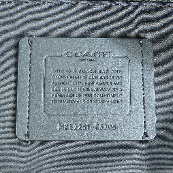 実際に弊社で買取させて頂いたCOACH/コーチ ボストンバッグ 2way ベンチュラー ブラック レザー C5306の画像 5枚目