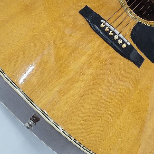 実際に弊社で買取させて頂いた★【使用感有り】Ｍorris/モーリス MD-505 アコースティックギター/アコギ 幌馬車ラベル 日本製 ハードケース付の画像 6枚目