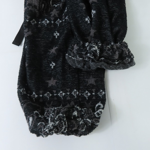 実際に弊社で買取させて頂いたRoen/ロエン 総柄/スカル 猫耳 ジップアップパーカー/パンツ/セットアップ 48/32の画像 5枚目