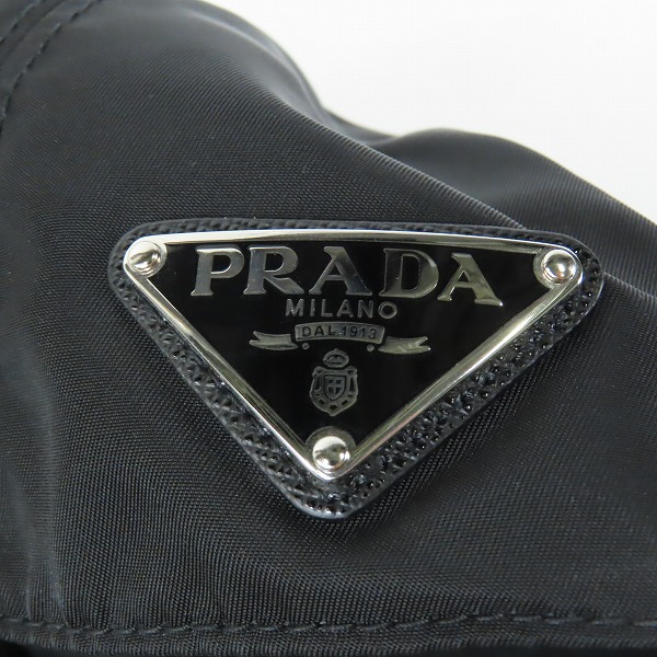 実際に弊社で買取させて頂いたPRADA/プラダ Re-Nylon トライアングルロゴ ベースボールキャップ/帽子 2HC274 2DMIの画像 6枚目