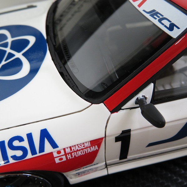 実際に弊社で買取させて頂いたイグニッションモデル 1/18 NISSAN JECS SKYLINE/日産 ジェックス スカイライン #1 1992 JTC/ミニカーの画像 6枚目