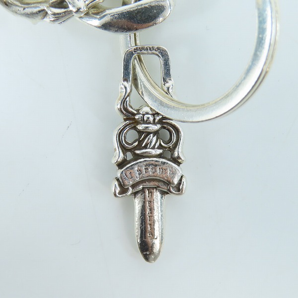 実際に弊社で買取させて頂いたCHROME HEARTS/クロムハーツ CLP CHN FANCY-S ファンシーリンク キーチェーン ｗ/ダガー ショートの画像 5枚目