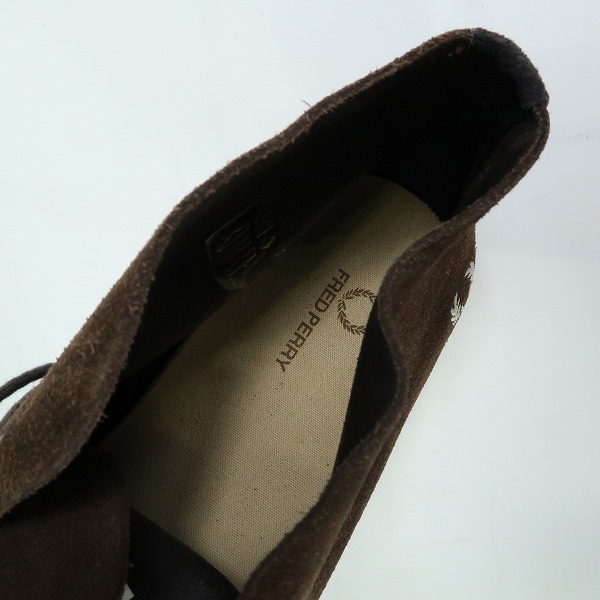 実際に弊社で買取させて頂いた【未使用】FRED PERRY/フレッドペリー スウェード シューズ B8039 /27の画像 4枚目