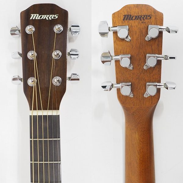 実際に弊社で買取させて頂いた★Morris/モーリス M-01 TS アコースティックギター/アコギ ソフトケース付の画像 2枚目