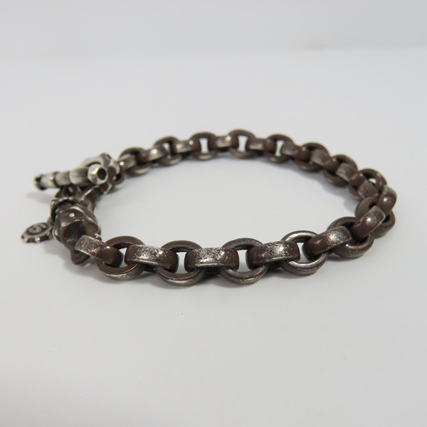 実際に弊社で買取させて頂いた【ギャラ付】STARLINGEAR/スターリンギア ラージプレーンリンク タイニーカービーブレスレット ダイヤモンド 0.02ctの画像 2枚目