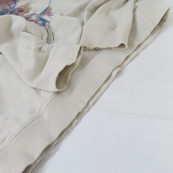 実際に弊社で買取させて頂いたSAINT LAURENT/サンローラン ロボットプリント スウェット トレーナー 557556 YBDW2/Mの画像 7枚目