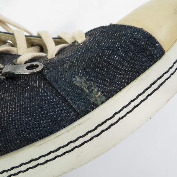 実際に弊社で買取させて頂いたglamb/グラム パッチワーク デニム サイドジップ ハイカットスニーカー 2の画像 8枚目