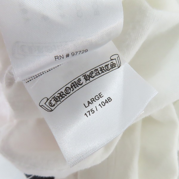 実際に弊社で買取させて頂いた【JPタグ】CHROME HEARTS/クロムハーツ セメタリー クロス マルチカラー 長袖 Tシャツ/Lの画像 7枚目