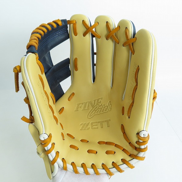 実際に弊社で買取させて頂いたZETT/ゼット FINECatch SMUカラー 軟式/オールラウンド グローブ BRGB35430Aの画像 4枚目