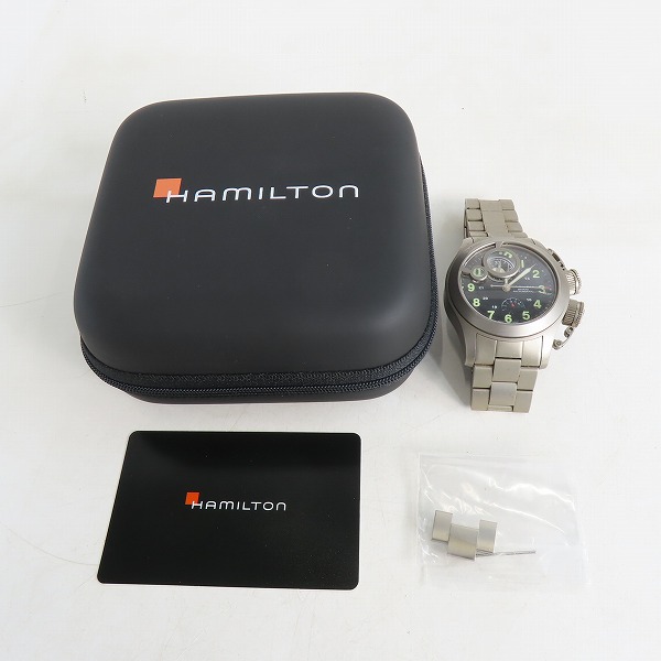 実際に弊社で買取させて頂いたHAMILTON/ハミルトン カーキネイビー フロッグマン 自動巻き 腕時計 H777460の画像 8枚目