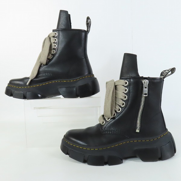 実際に弊社で買取させて頂いたDr Martens×Rick Owens/ドクターマーチン×リックオウエンス 1460 JMB Lace RO DMXL/ジャンボ レース ブーツ UK8の画像 3枚目