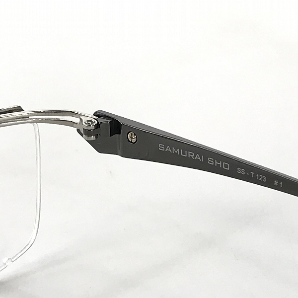 実際に弊社で買取させて頂いたSAMURAI SHO/サムライ翔 ビジネスライン 智  メガネ/メガネフレーム/アイウェア SS-T123の画像 4枚目