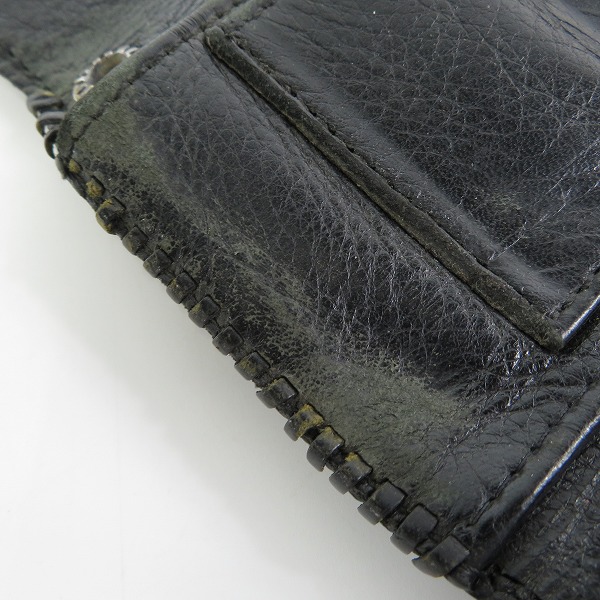 実際に弊社で買取させて頂いたA&G/エーアンドジー レザー 三つ折り 長財布の画像 5枚目