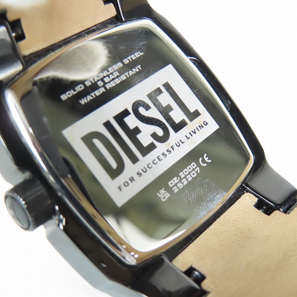 実際に弊社で買取させて頂いたDIESEL/ディーゼル CLIFFHANGER 腕時計 DZ2000の画像 3枚目