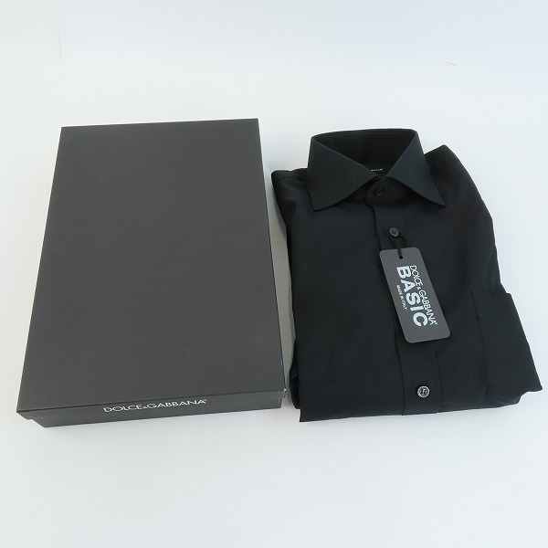 実際に弊社で買取させて頂いたDOLCE&GABBANA Basic/ドルチェ&ガッバーナ ベーシック 長袖シャツ ブラック 39の画像 8枚目