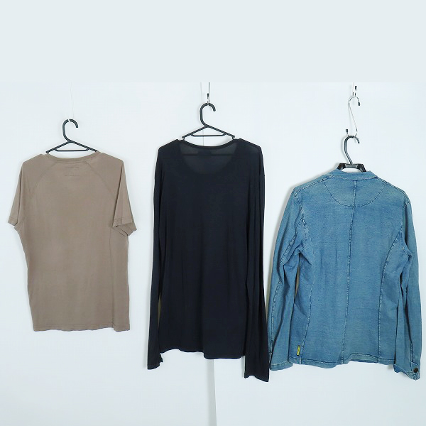 実際に弊社で買取させて頂いたEMPORIO ARMANI/エンポリオアルマーニ 半袖/長袖カットソー/デニムジャケット 3点セットの画像 1枚目