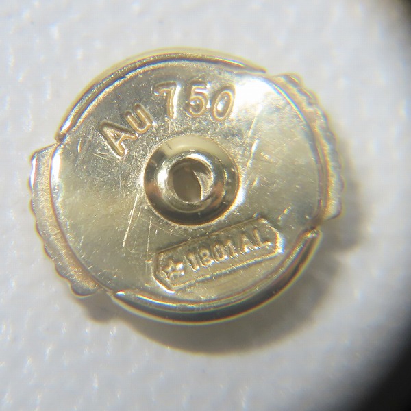 実際に弊社で買取させて頂いたLOUIS VUITTON/ルイヴィトン AU750/K18YG イディール ブロッサム ダイヤモンド ピアス  Q96495 の画像 3枚目