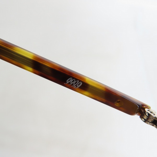 実際に弊社で買取させて頂いた999.9/フォーナインズ メガネフレーム アイウェア S-647T の画像 6枚目