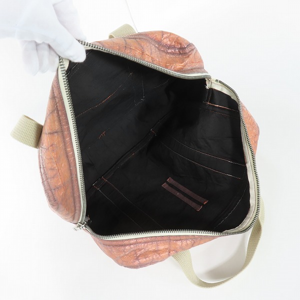 実際に弊社で買取させて頂いたRick Owens DRKSHDW/リックオウエンス ダークシャドウ クラック加工 ハンドバッグの画像 3枚目