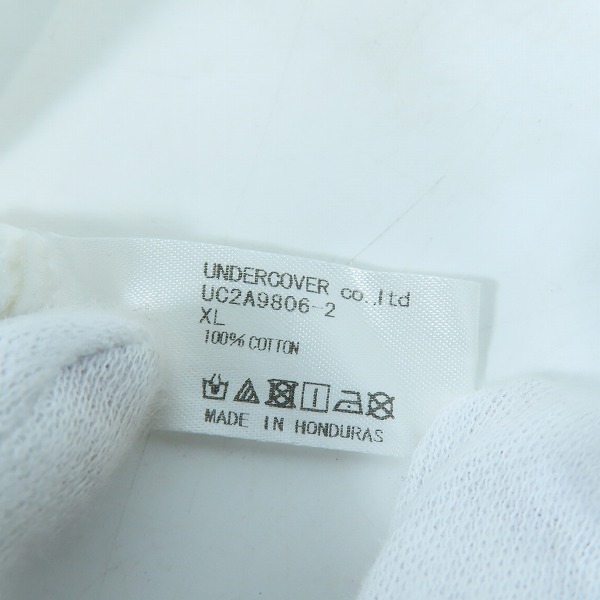 実際に弊社で買取させて頂いたUNDERCOVER/アンダーカバー ANARCHY AND DESPAIR & PEACE 半袖 Tシャツ/XLの画像 3枚目
