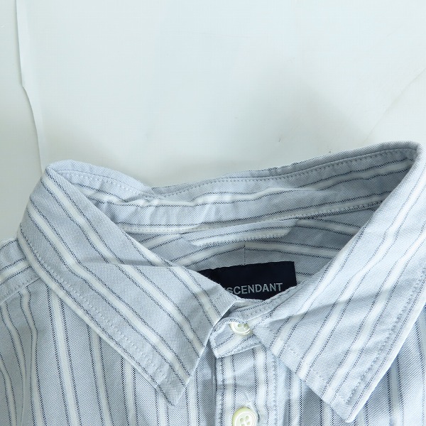 実際に弊社で買取させて頂いたDESCENDANT/ディセンダント ストライプ コットン 半袖シャツ/2の画像 7枚目