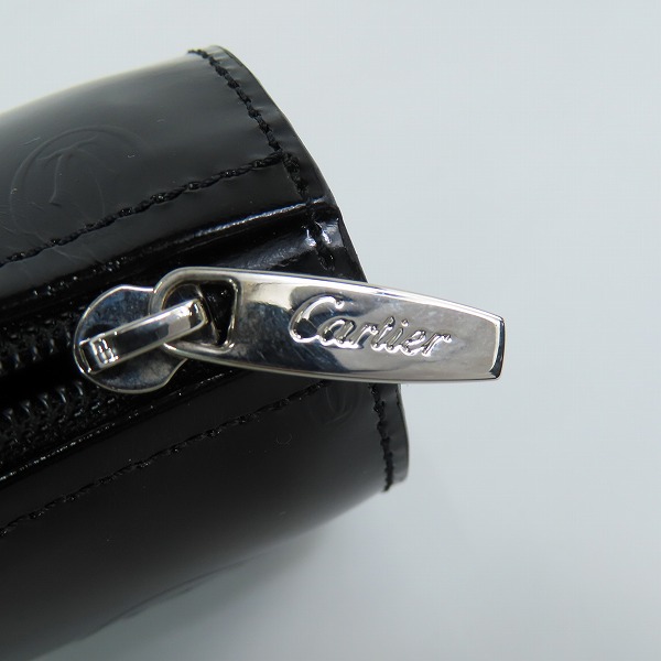 実際に弊社で買取させて頂いた【ギャラ付き】Cartier/カルティエ ハッピーバースデー ポーチ/筆記用具入れ/小物入れの画像 4枚目