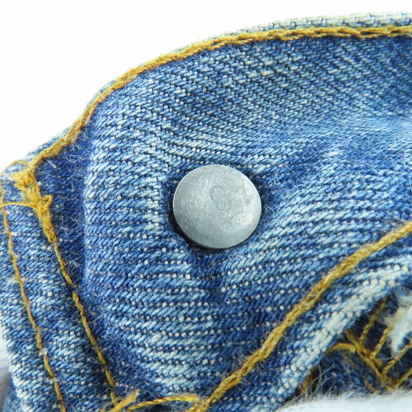 実際に弊社で買取させて頂いたLevis/リーバイス 501 ヴィンテージ 66後期 刻印6 スモールe ボタンフライ デニムパンツ の画像 5枚目