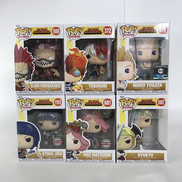 実際に弊社で買取させて頂いた【おまとめ】Funko/ファンコ Pop/ポップ 僕のヒーローアカデミア/ヒロアカ 轟/切島 鋭児郎/通形ミリオ 等 フィギュア