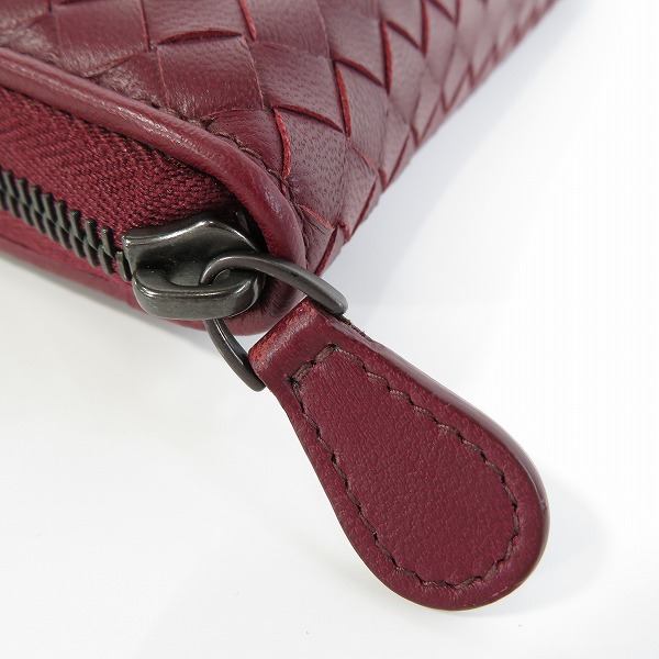 実際に弊社で買取させて頂いたBOTTEGA VENETA/ボッテガヴェネタ イントレチャート ラウンドジップ 長財布/ウォレットの画像 9枚目