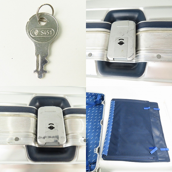 実際に弊社で買取させて頂いたRIMOWA/リモワ シルバー インテグラル 4輪 キャリーバッグ 973.77.00.5の画像 9枚目