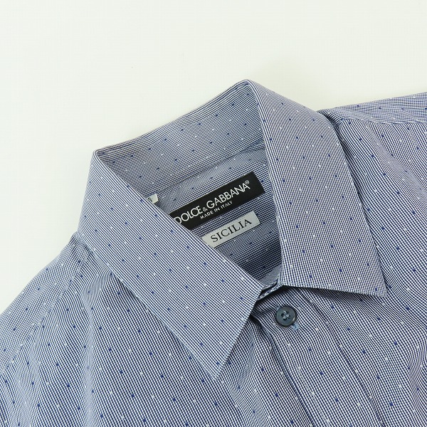 実際に弊社で買取させて頂いたDOLCE&GABBANA/ドルチェ&ガッバーナ/ドルガバ SICILIA 長袖 シャツ ドレスシャツ/38の画像 5枚目