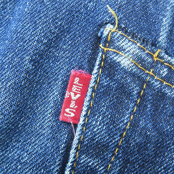 実際に弊社で買取させて頂いたLEVI'S/リーバイス 501XX 刻印555 バレンシア工場製 ビッグE デニムパンツ 紙パッチ 501-0003/W34L36の画像 6枚目