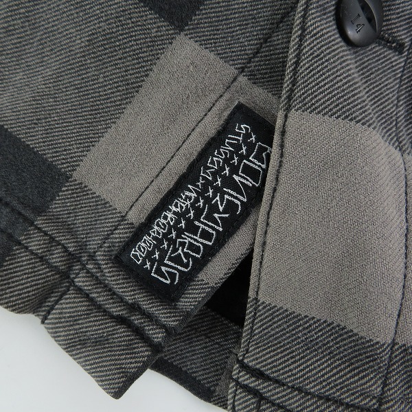 実際に弊社で買取させて頂いたSTUSSY×NEIGHBORHOOD/ステューシー×ネイバーフッド Saber.Check/C-Shirt.SS チェック柄 半袖シャツ/BESTN-SH-M02/Mの画像 3枚目
