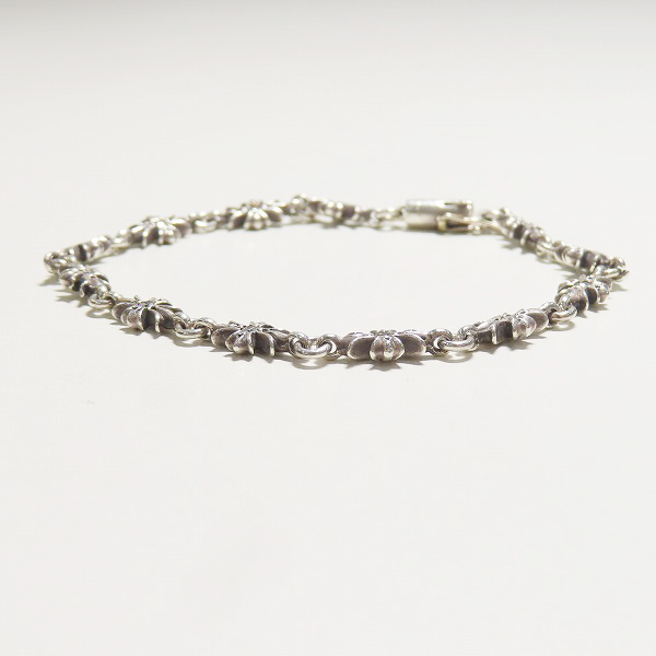 実際に弊社で買取させて頂いたCHROME HEARTS/クロムハーツ タイニーE CHプラス ブレスレット 12リンク パヴェダイヤ/アフターダイヤの画像 1枚目