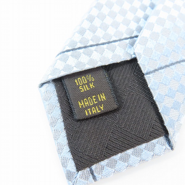 実際に弊社で買取させて頂いたLOUIS VUITTON/ルイヴィトン 総柄 シルクネクタイの画像 4枚目